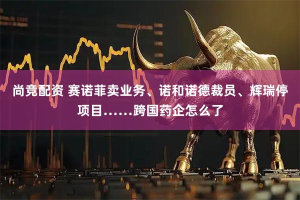 尚竞配资 赛诺菲卖业务、诺和诺德裁员、辉瑞停项目……跨国药企怎么了